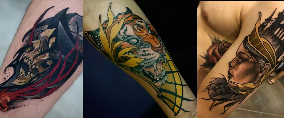 Finding a talented artist to create impressive neo-traditional tiger tattoos.