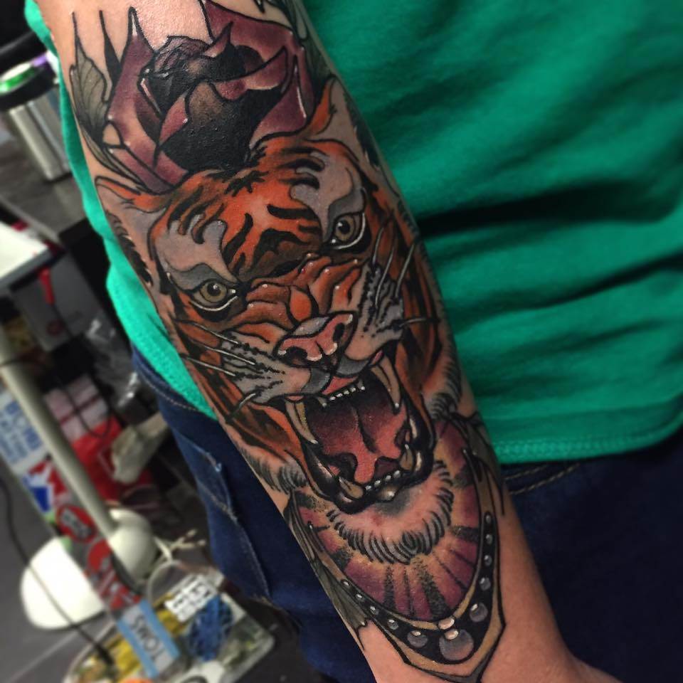 Neo Traditional tiger tattoo To watch whole tattoo process please link  httpsyoutubeVbjSDcwuUs 7traintattoo youngtattoo  Instagram