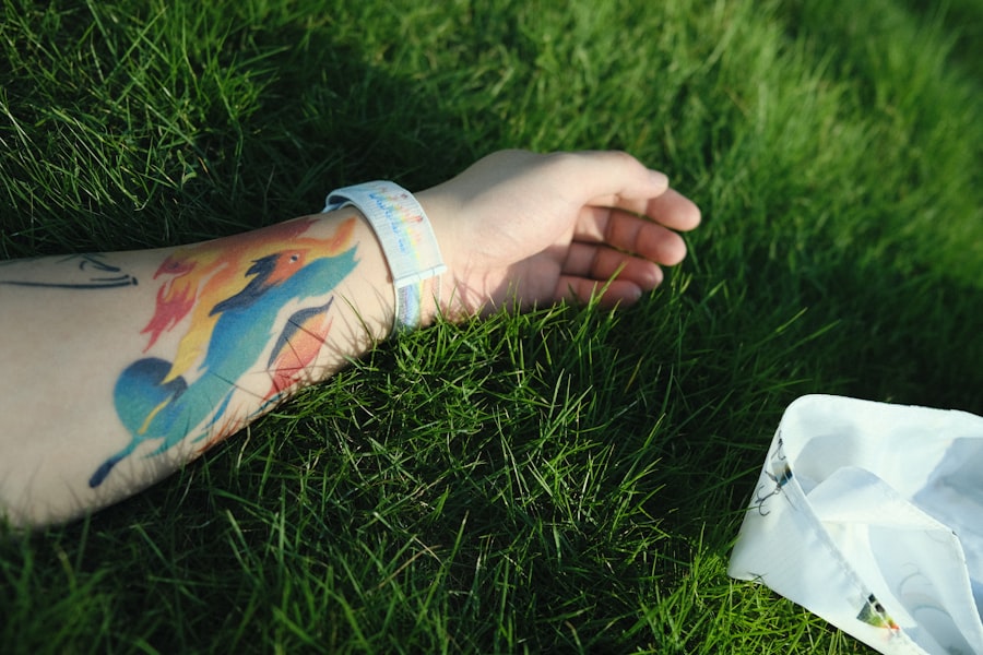 Photo Colorful tattoo ink