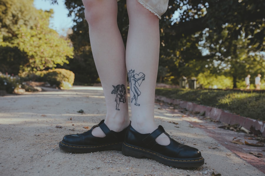 Photo Foot tattoo healing