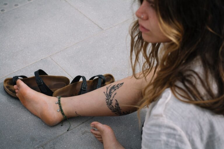 Photo Foot tattoo healing